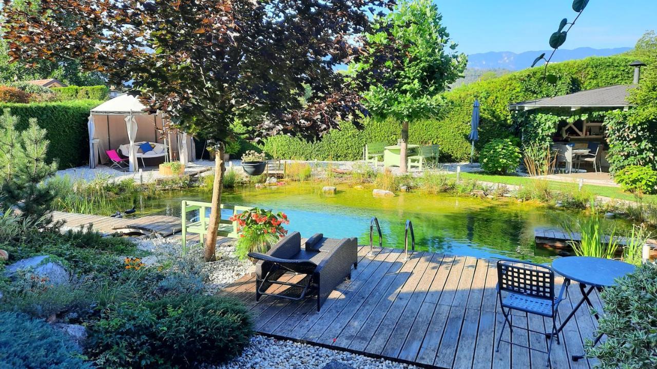 Garden Paradise Bled Apartments - Garden, Pond And Castle View Dış mekan fotoğraf
